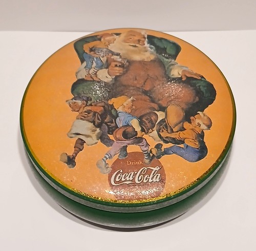Coca cola runde blechdose - coca-cola,
