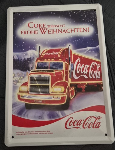 Coca cola blechschild - coca-cola,