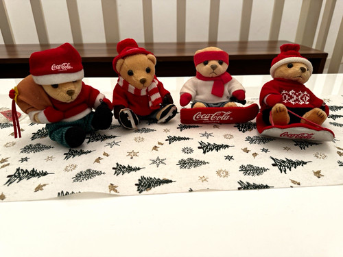 Coca cola plüsch teddybären - coca-cola, plüsch-teddybären
