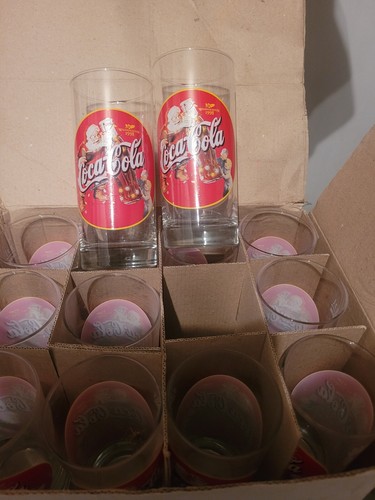 Coca cola 12x glas weihnachten - coca-cola,