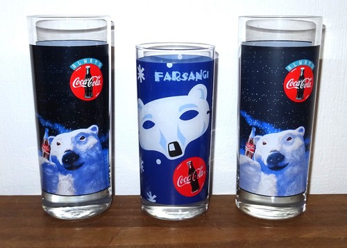Coca cola gläser - coca, eisbär