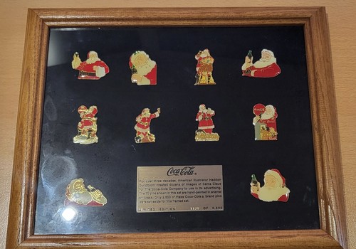 Coca cola santa claus pins - santa, set